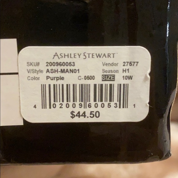 Purple Suede Pump with Fur Pom Pom - Picture 7 of 7